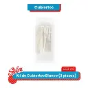 Kit de Cubiertos 3 piezas Blanco