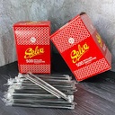 Pitillo Envuelto Negro 7 3/4"