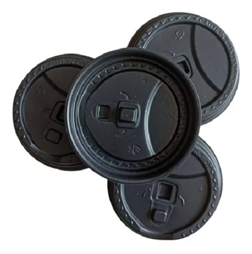 Tapa Negra para Vasos 6 onzas