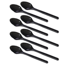 Cucharita Postre Negra Empacada