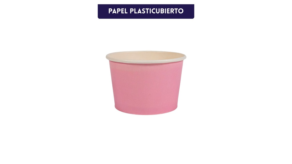 Tina de Papel 8 onzas Rosada