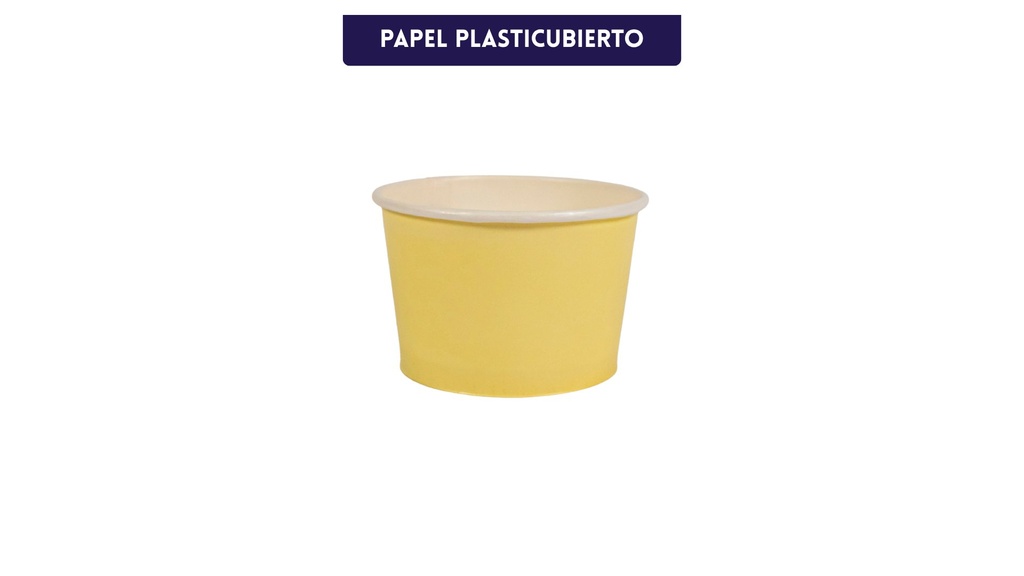 Tina de Papel 8 onzas Crema