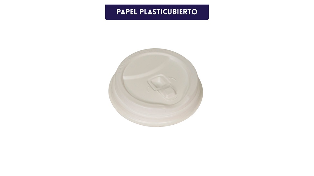 Tapa Blanca para Vaso de Papel 6 onzas