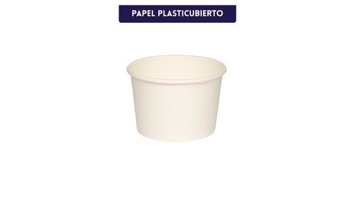 [MUBWW-00500004] Tina de Papel 5 onzas Blanca