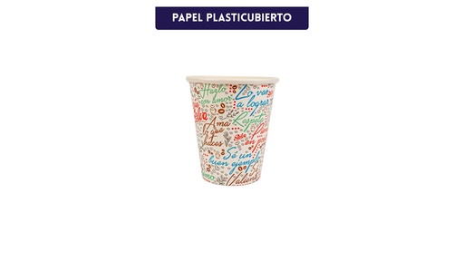 [SUVYX-00600107] Vaso de Papel 6 onzas Lettering
